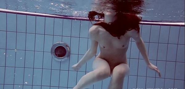  Roxalana Chech in scuba diving in the pool